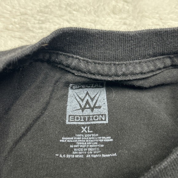 WWE Dean Ambrose Asylum Pro Wrestling Talk Show Black Graphic T-Shirt Mens Sz XL - Picture 4 of 7